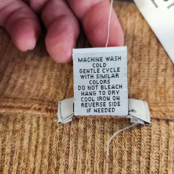 RUE21 Crop Sweater Womens XL Brown Knit LS Drawstring Bodice Stretch Comfy NEW - Picture 5 of 9